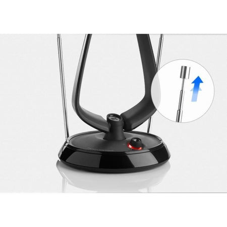 Antenna amplificata per interni - ONE FOR ALL - Con portata di ricezione di 15 km - Ottima ricezione DTT - Filtro 3G/4G/5G/LTE