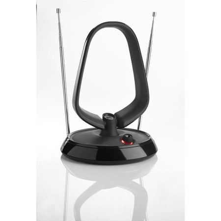 Antenna amplificata per interni - ONE FOR ALL - Con portata di ricezione di 15 km - Ottima ricezione DTT - Filtro 3G/4G/5G/LTE