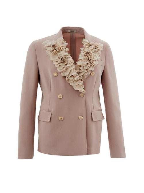 Lardini Giacca Doppiopetto Con Rouches da donna