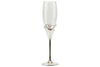 Matrimonio Harmony Coppia flut silver con doppio cuore Porcellana