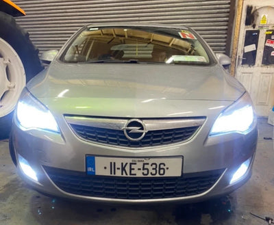 2 Lampade Led Fendinebbia PS19W Per Opel Astra J No Errore 50W Bianco 6000K