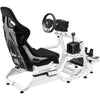 Supporto Simracing e Flightsim - OPLITE - Per GTR S8 Full Force Cockpit - Bianco - Compatibile con freno a mano, cambio, joystick