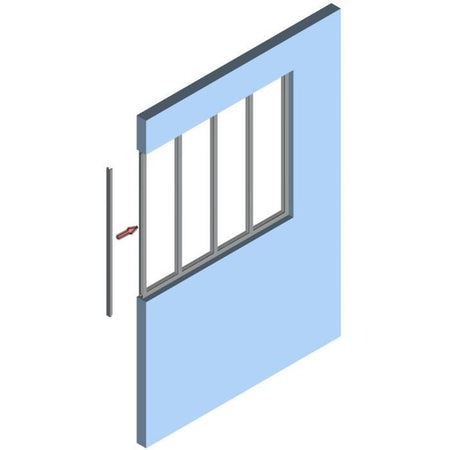 OPTIMUM Terminale per tetto in vetro nero - 108 cm