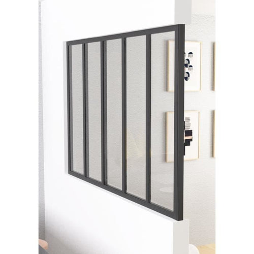 OPTIMUM Terminale per tetto in vetro nero - 108 cm