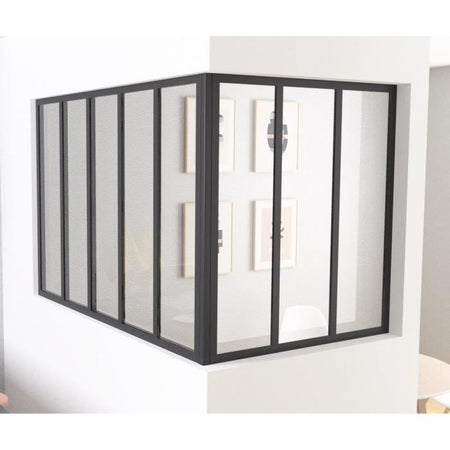 Montante angolare - OPTIMUM - H50 X L30 cm - Nero