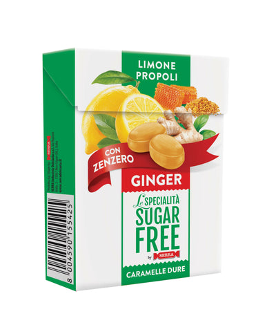 Caramelle senza zucchero, dure con Limone, Zenzero e Propoli 50g Serra gusto pieno e intenso