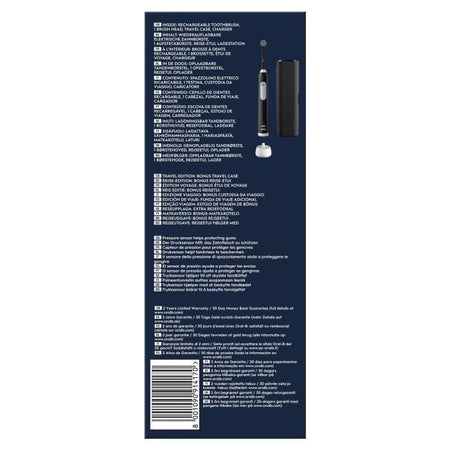Spazzolino elettrico - ORAL-B - Pro 1 - Nero - Sensore di pressione a 360 - Durata della batteria di 7 giorni