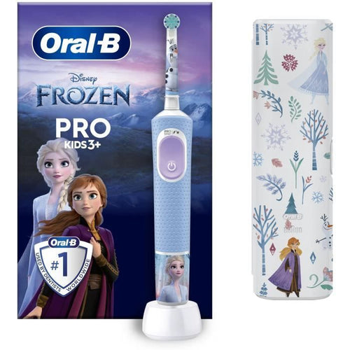 Spazzolino elettrico - ORAL-B - Kids 1 manico Frozen - 1 testina - 1 custodia da viaggio - 3 anni e oltre