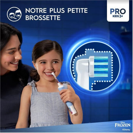 Spazzolino elettrico - ORAL-B - Kids 1 manico Frozen - 1 testina - 1 custodia da viaggio - 3 anni e oltre