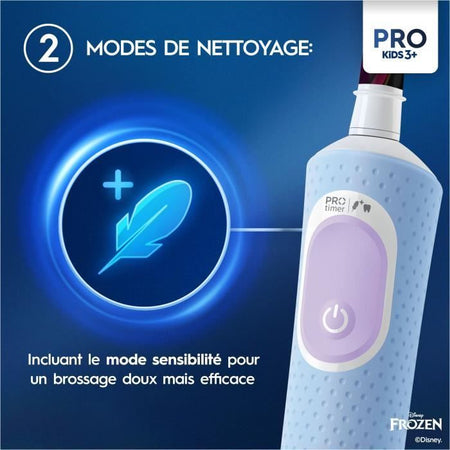 Spazzolino elettrico per bambini Oral-B Pro, 1 manico Frozen, 1 testina, dai 3 anni in su