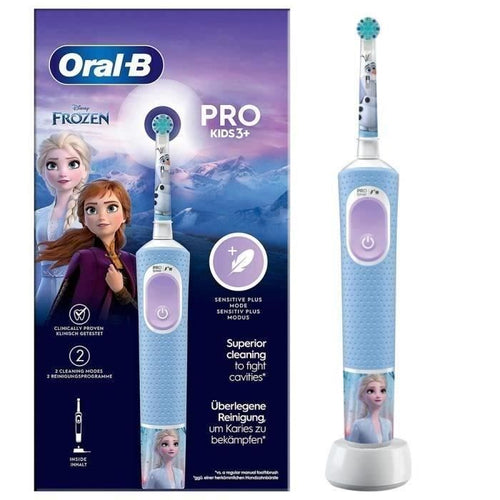 Spazzolino elettrico per bambini Oral-B Pro, 1 manico Frozen, 1 testina, dai 3 anni in su