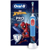 Spazzolino elettrico per bambini Oral-B Pro, 1 manico Marvel Spider-Man, 1 testina, dai 3 anni in su