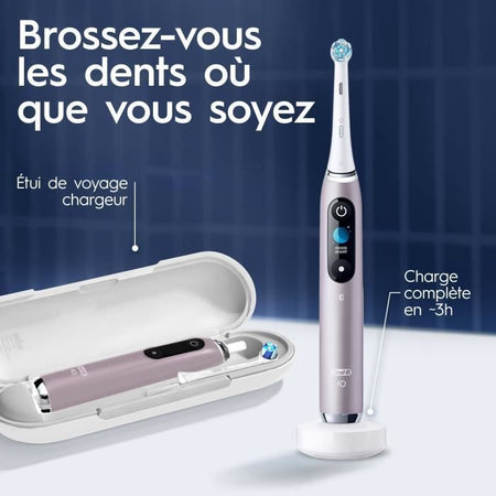 Spazzolini da denti - ORAL-B - Serie iO9s - Quarzo rosa (+1 ricarica) - Elettrici