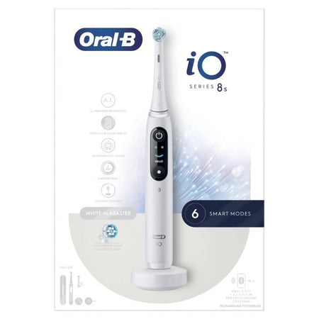 Spazzolino elettrico - Oral-B - iO 8N - Gengive sensibili - 2 testine - 1 custodia da viaggio