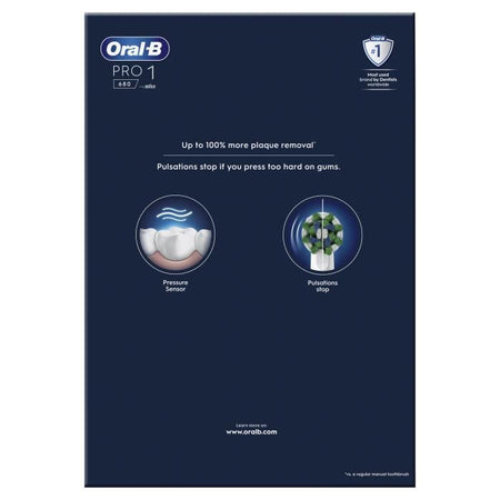 Oral-B Pro Series 1 Confezione da due spazzolini elettrici rosa e neri, 2 testine, progettati da Braun