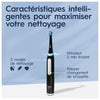 Oral-B iO 3 Confezione da 2, Spazzolini Elettrici Neri e Blu, 2 Testine, 1 Custodia da Viaggio