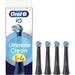 Spazzolini - ORAL-B - Ricariche iO Ultimate Clean - Confezione da 4 - Nero