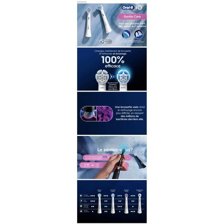 Ricariche per spazzolini da denti - ORAL B - iO - x4 Gentle White Care