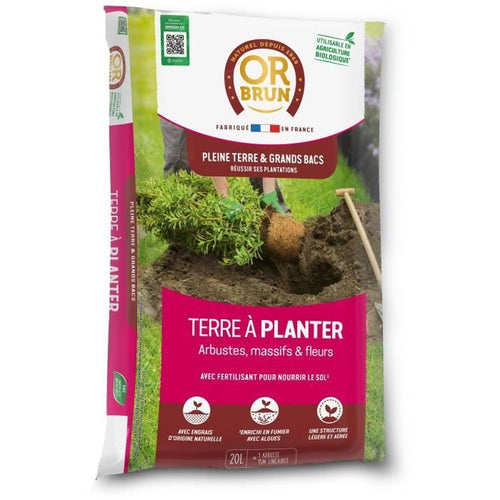 Terriccio per piantare - MARRONE ORO - OBRTAP20N - 20 L