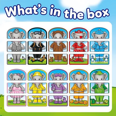 Gli abiti dell'elefantessa Nelly - Gioco di abbinamento colori - FRUTTETO