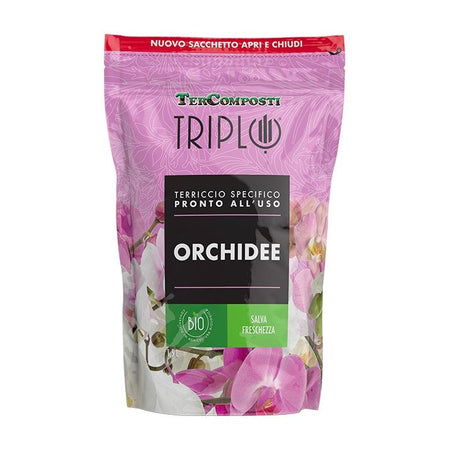 Orchidee Lt.1,5 Terriccio Bio Specifico Pronto All'Uso TerComposti Triplo