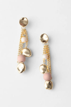 Orecchini pendenti con perle in acrilico | MYA ACCESSORIES