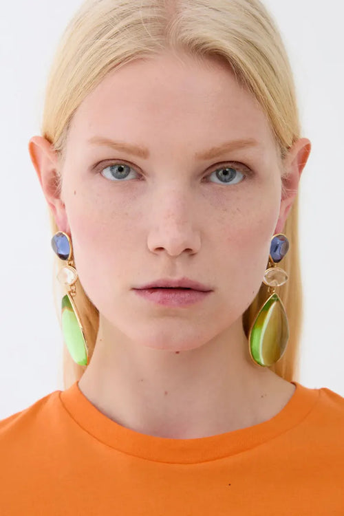 Orecchini pendenti con pietre | NALÌ