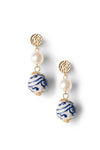 Orecchini pendenti con perla in ceramica | MYA ACCESSORIES