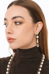 Orecchini pendenti con perla in ceramica | MYA ACCESSORIES
