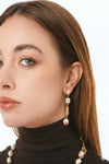Orecchini pendenti con perla in ceramica | MYA ACCESSORIES