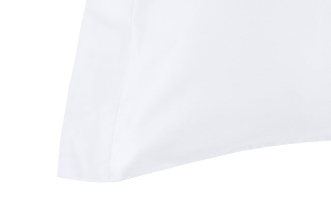 Completo Copripiumino in Raso di puro cotone Bianco