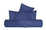 Parure Copripiumino in Raso di puro cotone Blu - Vanita di raso