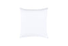Cuscino Arredo 50 x 50 cm in Raso di puro cotone Bianco - Vanita di raso