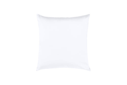 Cuscino Arredo 50 x 50 cm in Raso di puro cotone Bianco - Vanita di raso