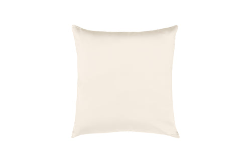 Cuscino Arredo 50 x 50 cm  in Raso di puro cotone Panna - Vanita di raso