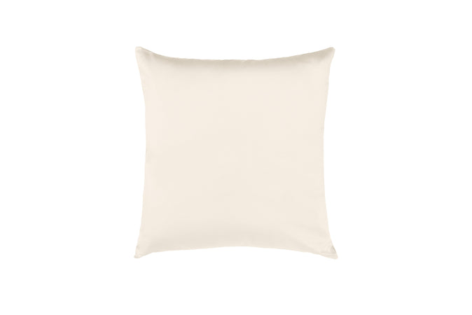 Cuscino Arredo 50 x 50 cm  in Raso di puro cotone Panna - Vanita di raso