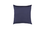 Cuscino Arredo 50 x 50 cm  in Raso di puro cotone Blu Notte - Vanita di raso