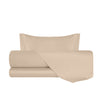 Completo Letto in Raso di puro cotone Sabbia - Vanita di raso