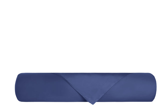 Completo Copripiumino in Raso di puro cotone Blu