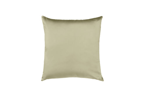 Cuscino Arredo 50 x 50 cm  in Raso di puro cotone Verde Oliva - Vanita di raso