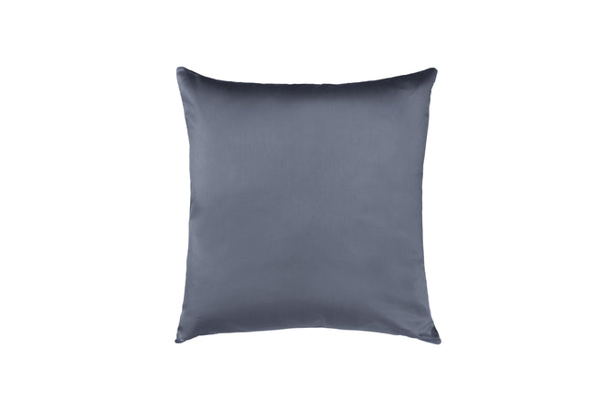 Cuscino Arredo 50 x 50 cm  in Raso di puro cotone Grigio - Vanita di raso
