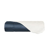 Plaid Arredo 140 x 180 cm in Raso di puro cotone Blu Notte - Vanita di raso