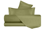 Completo Letto in Raso di puro cotone Verde Oliva - Vanita di raso