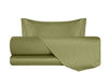 Completo Letto in Raso di puro cotone Verde Oliva - Vanita di raso