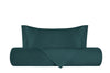 Parure Copripiumino in Raso di puro cotone Verde Smeraldo