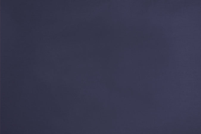 Parure Copripiumino in raso di puro cotone DELUXE 3 volani Blu Notte