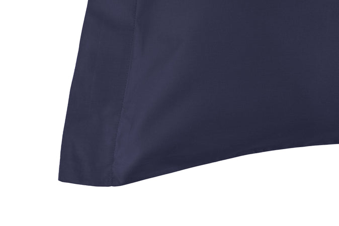 Completo Copripiumino in Raso di puro cotone Blu Notte - Vanita di raso