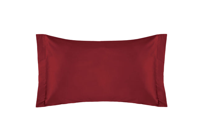 Completo Letto in Raso di puro cotone Bordeaux - Vanita di raso
