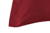 Completo Copripiumino in Raso di puro cotone Bordeaux - Vanita di raso