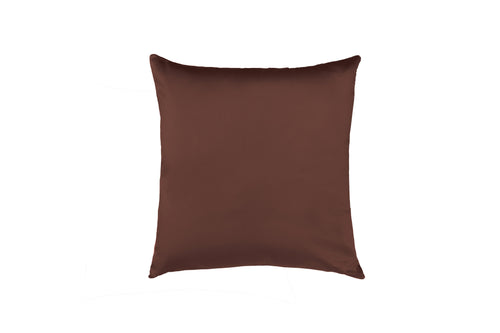 Cuscino Arredo 50 x 50 cm in Raso di puro cotone Cacao